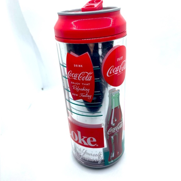 Cool Gear Coca-Cola Double Insulated Can Tumbler Sipper 16 oz -Rare Find - Picture 1 of 6